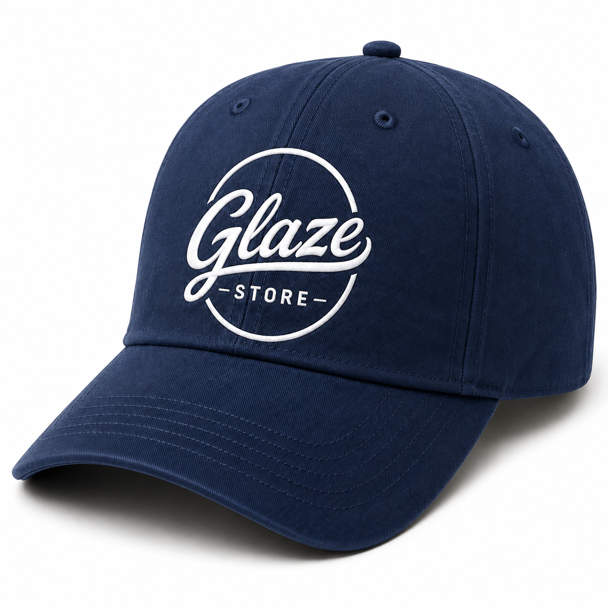 Glaze Classic Adjustable Baseball Cap – Navy Blue