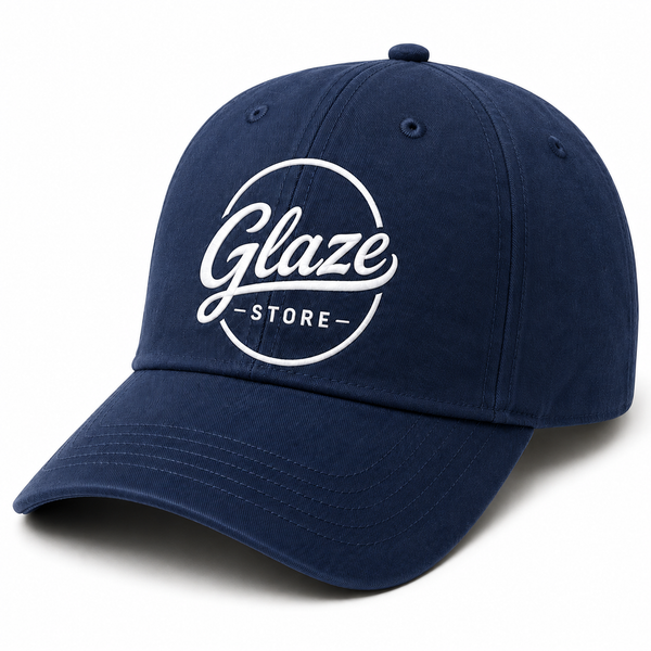 Glaze Classic Adjustable Baseball Cap – Navy Blue