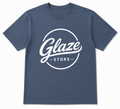 Glaze Premium Cotton Graphic T-Shirt – Slate Blue