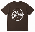 Glaze Premium Cotton Graphic T-Shirt – Chocolate Brown