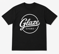 Glaze Premium Cotton Graphic T-Shirt – Jet Black